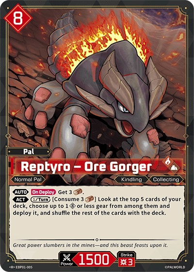 Reptyro – Ore Gorger card art