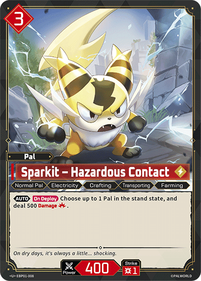 Sparkit – Hazardous Contact card art