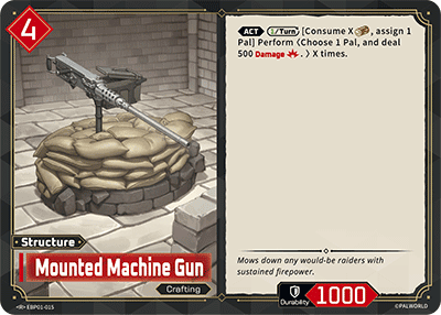 Mounted Machine Gun card art