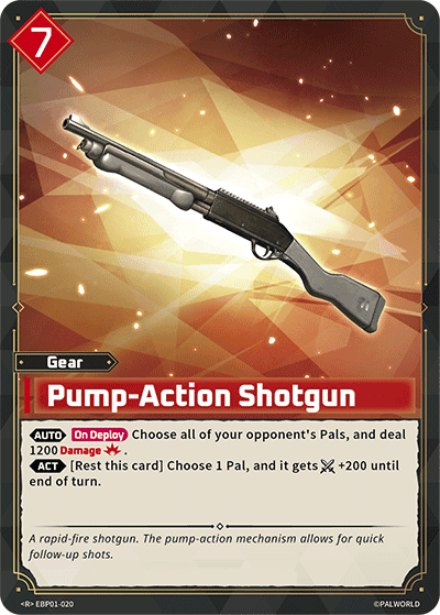 Pump-Action Shotgun card art