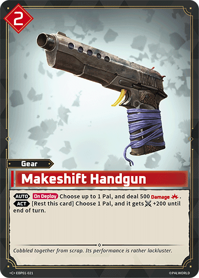 Makeshift Handgun card art