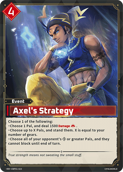 Axel's Strategy card art