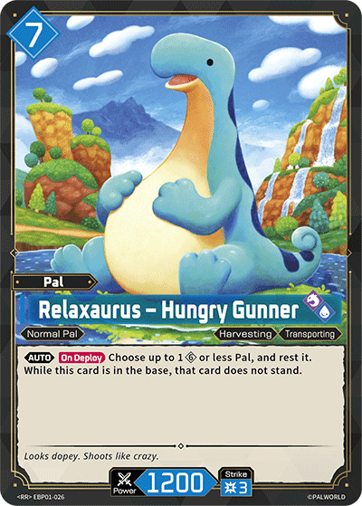 Relaxaurus – Hungry Gunner card art