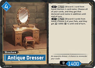 Antique Dresser card art