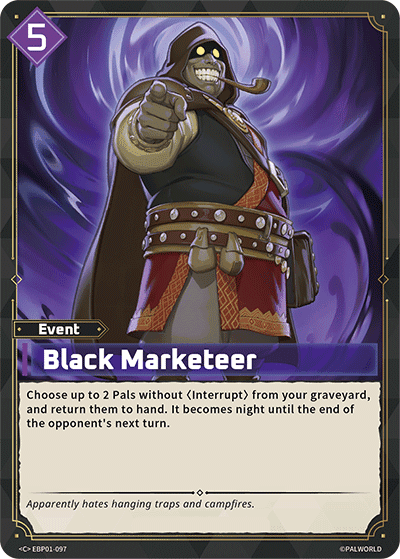 Black Marketeer card art