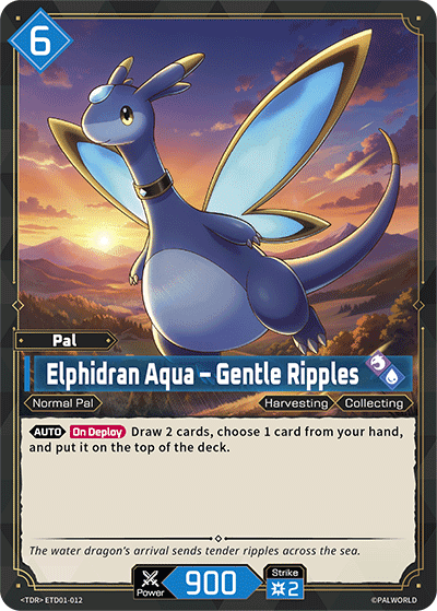 Elphidran Aqua – Gentle Ripples card art