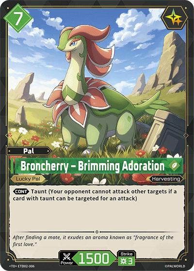 Broncherry – Brimming Adoration card art