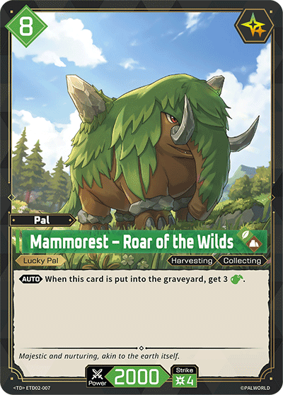 Mammorest – Roar of the Wilds card art