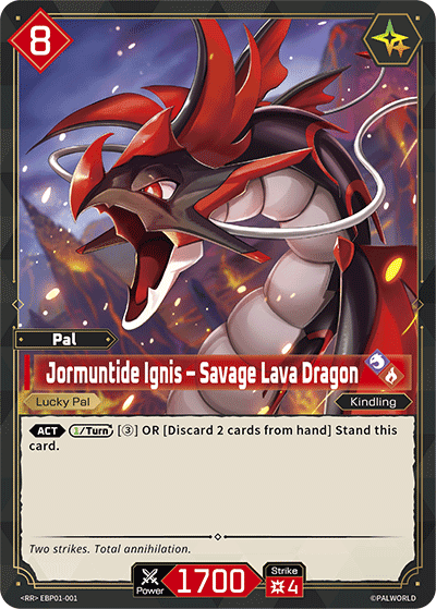 Jormuntide Ignis – Savage Lava Dragon card art