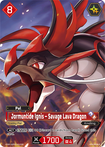 Jormuntide Ignis – Savage Lava Dragon card art