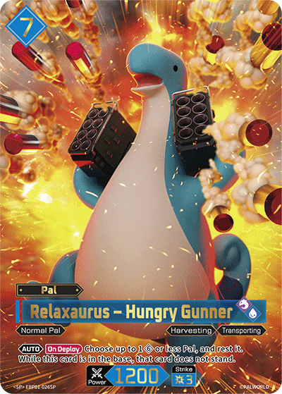 Relaxaurus – Hungry Gunner card art