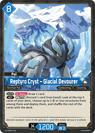 Reptyro Cryst – Glacial Devourer card art
