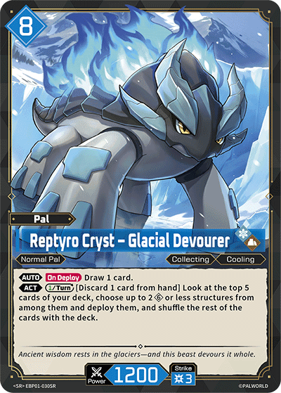 Reptyro Cryst – Glacial Devourer card art