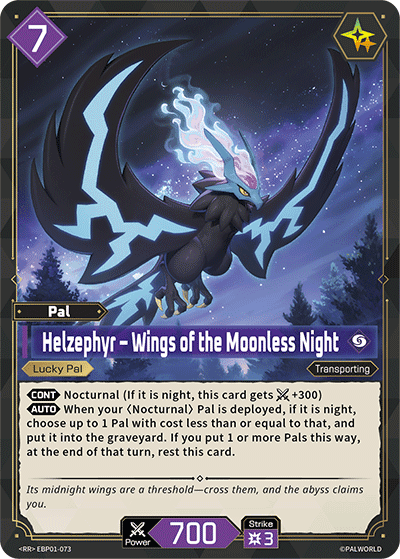 Helzephyr – Wings of the Moonless Night card art