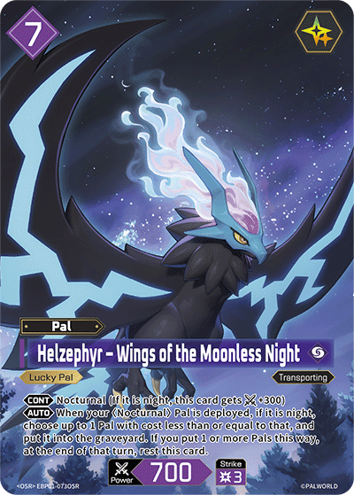 Helzephyr – Wings of the Moonless Night card art