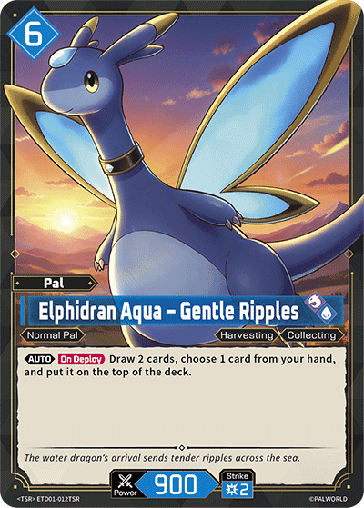 Elphidran Aqua – Gentle Ripples card art